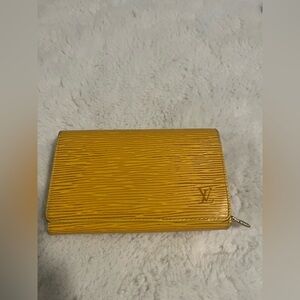 Louis Vuitton Yellow Epi Leather Zip Wallet